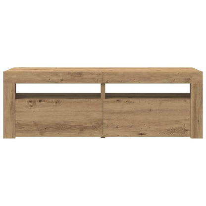 TV-Møbel Artisan Eik Tv-benk med LED-lys 120x35x40 cm