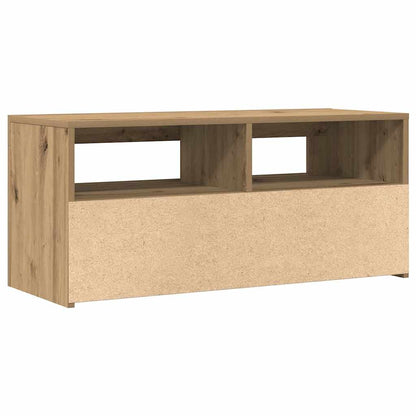 TV-Møbel Artisan Eik TV-benk med LED-lys 90x35x40 cm