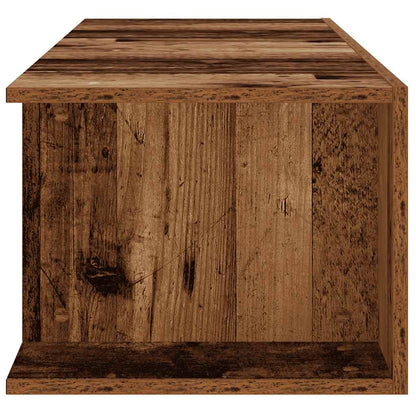 TV-Møbel Gammelt Tre TV-benk med LED-lys 135x39x30 cm