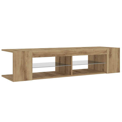 TV-Møbel Artisan Eik Tv-benk med LED-lys 135x39x30 cm