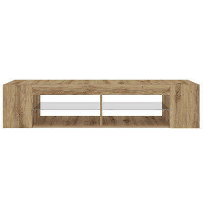 TV-Møbel Artisan Eik Tv-benk med LED-lys 135x39x30 cm