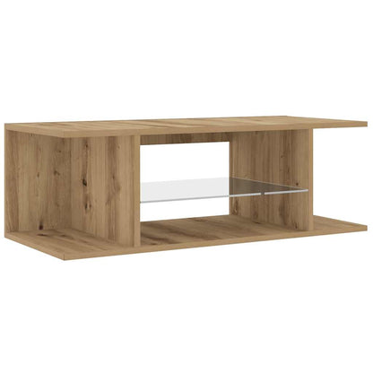 TV-Møbel Artisan Eik Tv-benk med LED-lys 90x39x30 cm