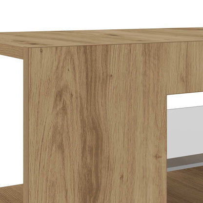 TV-Møbel Artisan Eik Tv-benk med LED-lys 90x39x30 cm