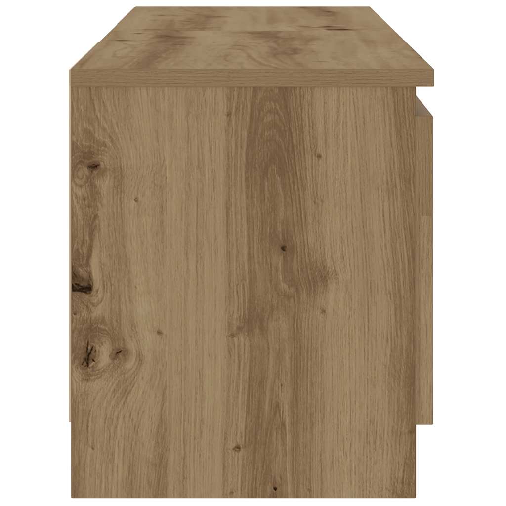 TV-Møbel Artisan Eik Tv-benk med LED-lys 120x30x36 cm