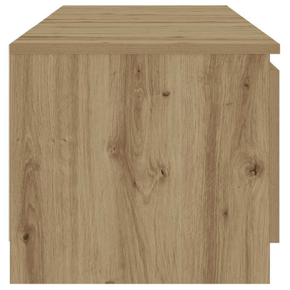 TV-Møbel Artisan Eik Tv-benk med LED-lys 140x40x35,5 cm