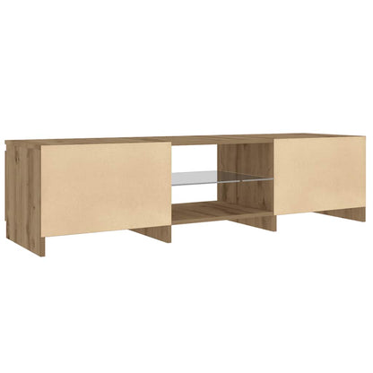 TV-Møbel Artisan Eik Tv-benk med LED-lys 140x40x35,5 cm