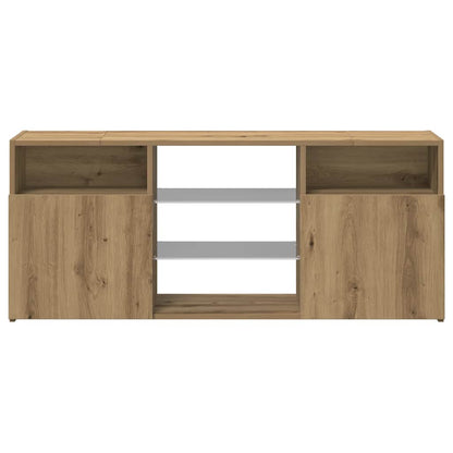 TV-Møbel Artisan Eik Tv-benk med LED-lys 120x30x50 cm