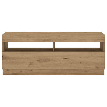 TV-Møbel Artisan Eik Tv-benk med LED-lys 100x35x40 cm