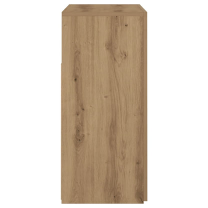 Skjenk Artisan Eik med LED-lys 80x35x75 cm