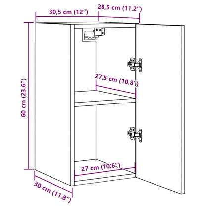 TV-Møbel Artisan Eik Tv-benker 2 stk 30,5x30x60 cm