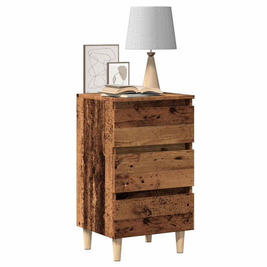 Nattbord Sengbord Gammelt Tre 40x35x69 cm