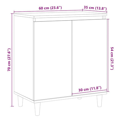 Kommode Gammelt Tre 60x35x70 cm