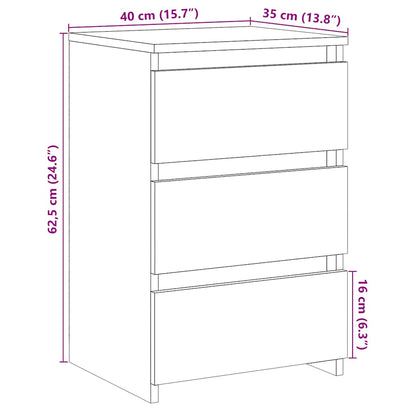 Nattbord Sengbord Artisan Eik 40x35x62,5 cm