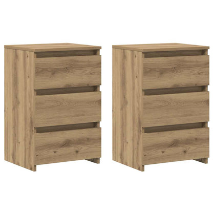 Nattbord 2 stk artisan eik 40x35x62,5 cm konstruert tre