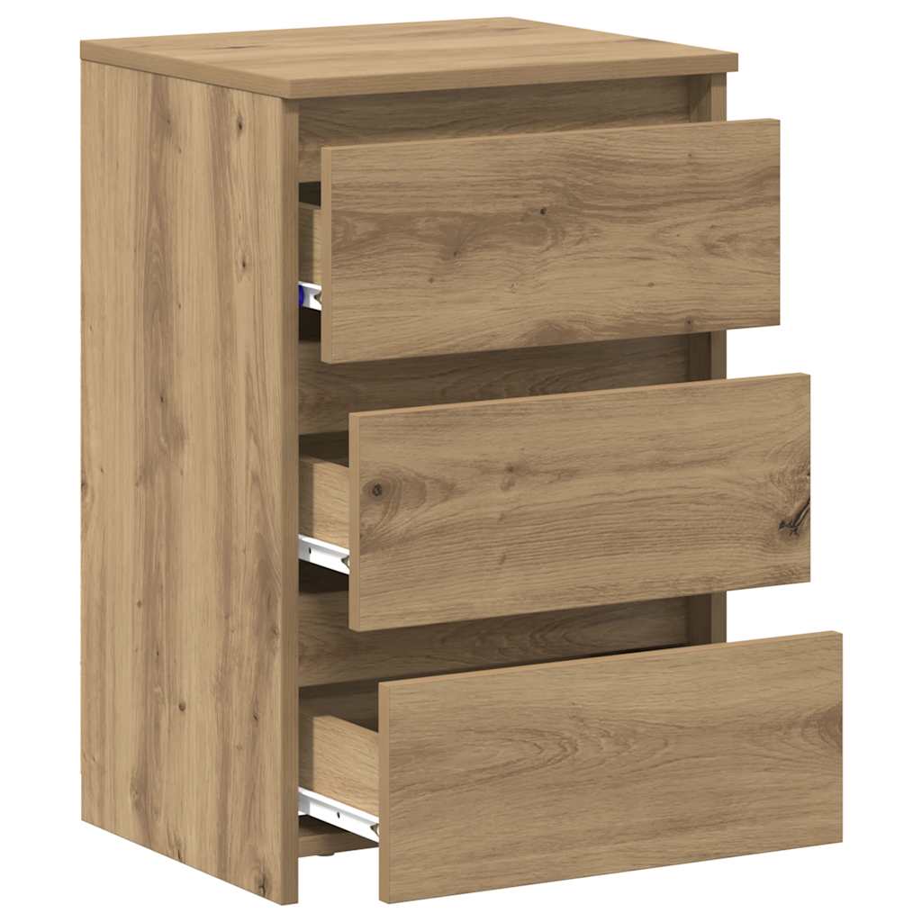 Nattbord 2 stk artisan eik 40x35x62,5 cm konstruert tre