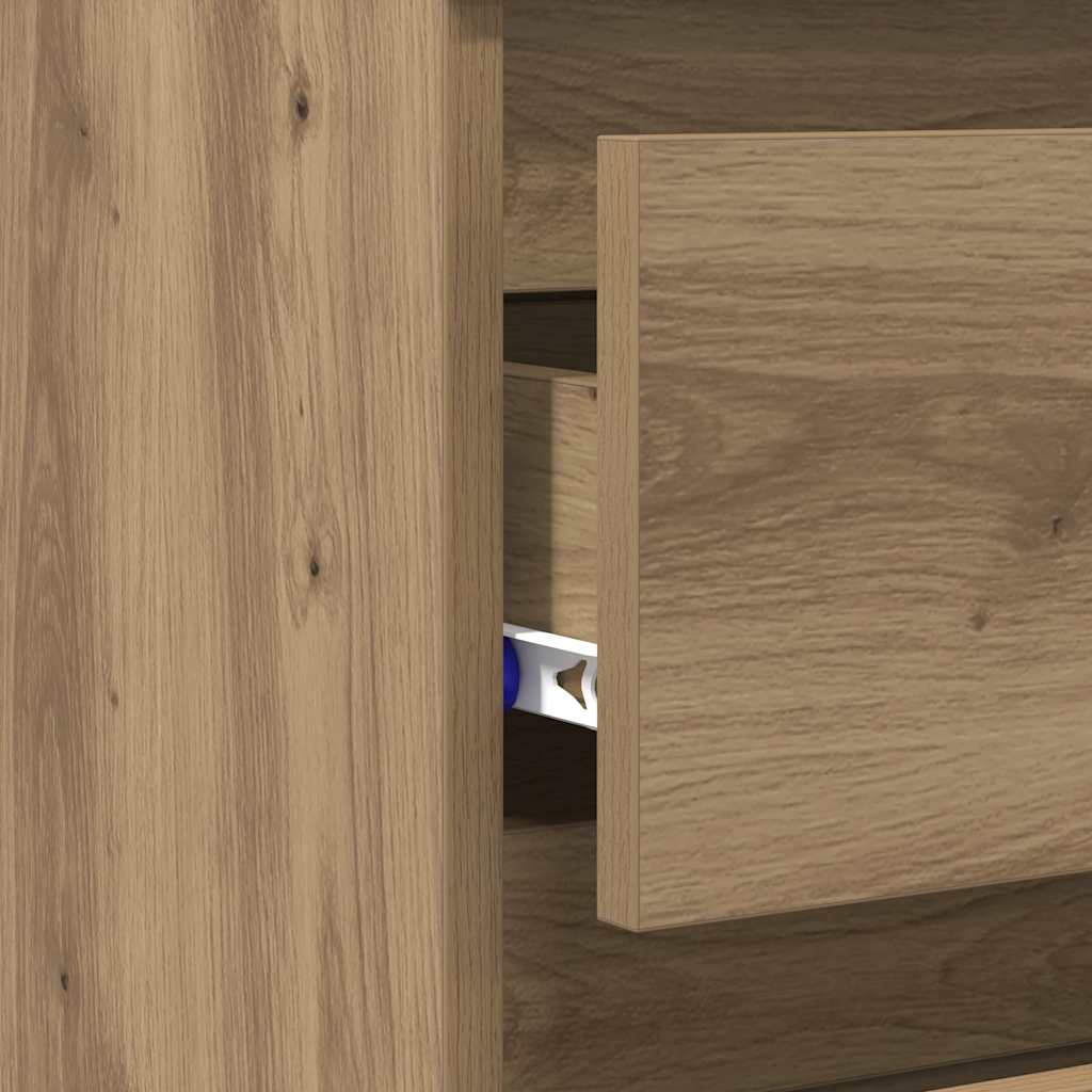 Nattbord 2 stk artisan eik 40x35x62,5 cm konstruert tre