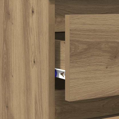 Nattbord 2 stk artisan eik 40x35x62,5 cm konstruert tre