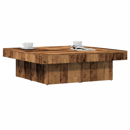 Salongbord Sofabord Gammelt Tre 90x90x28 cm