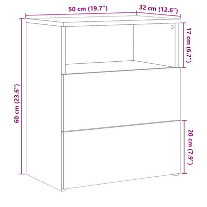 Nattbord Sengbord Artisan Eik 50x32x60 cm