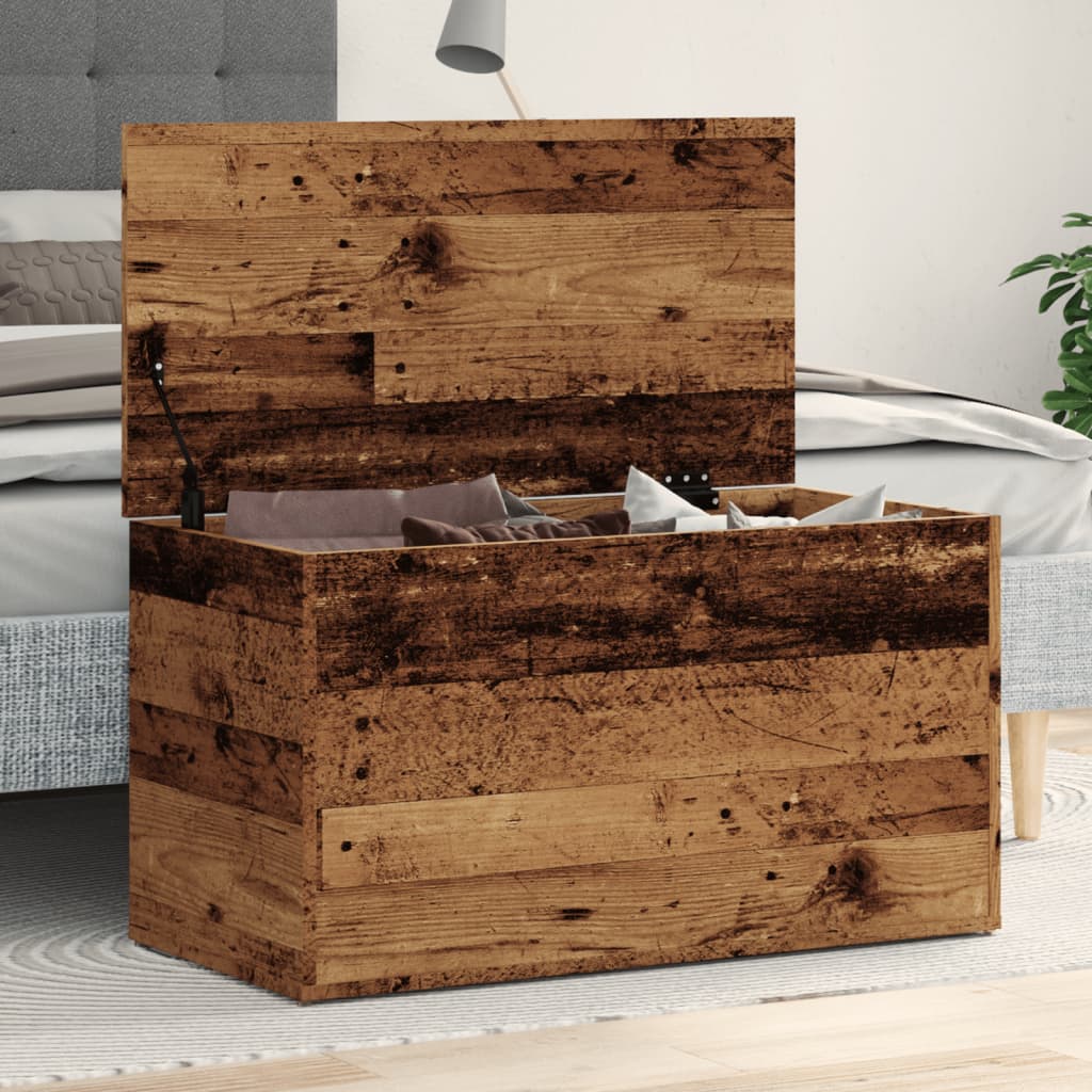Oppbevaringskiste Gammelt Tre 84x42x46 cm