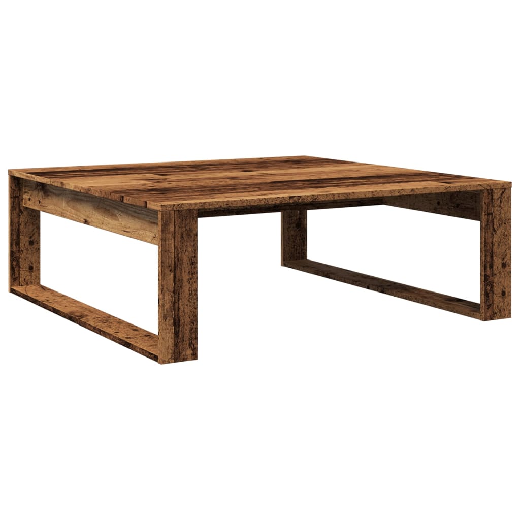 Salongbord Sofabord Gammelt Tre 100x100x35 cm