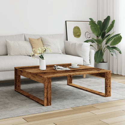 Salongbord Sofabord Gammelt Tre 100x100x35 cm