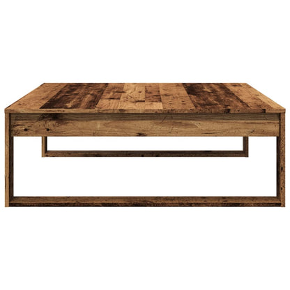 Salongbord Sofabord Gammelt Tre 100x100x35 cm