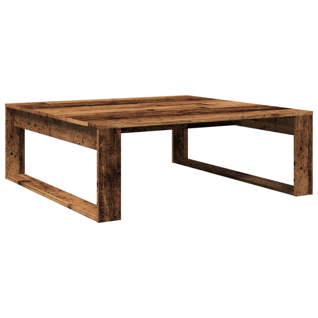 Salongbord Sofabord Gammelt Tre 100x100x35 cm