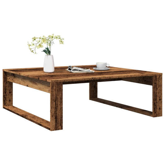 Salongbord Sofabord Gammelt Tre 100x100x35 cm