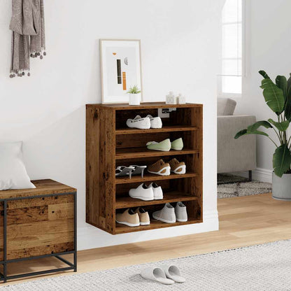 Skoskap gammelt tre 60x35x70 cm konstruert tre