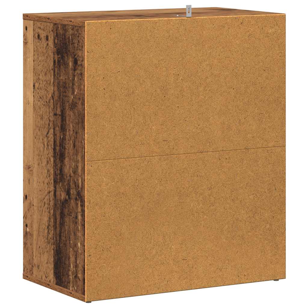 Skoskap gammelt tre 60x35x70 cm konstruert tre