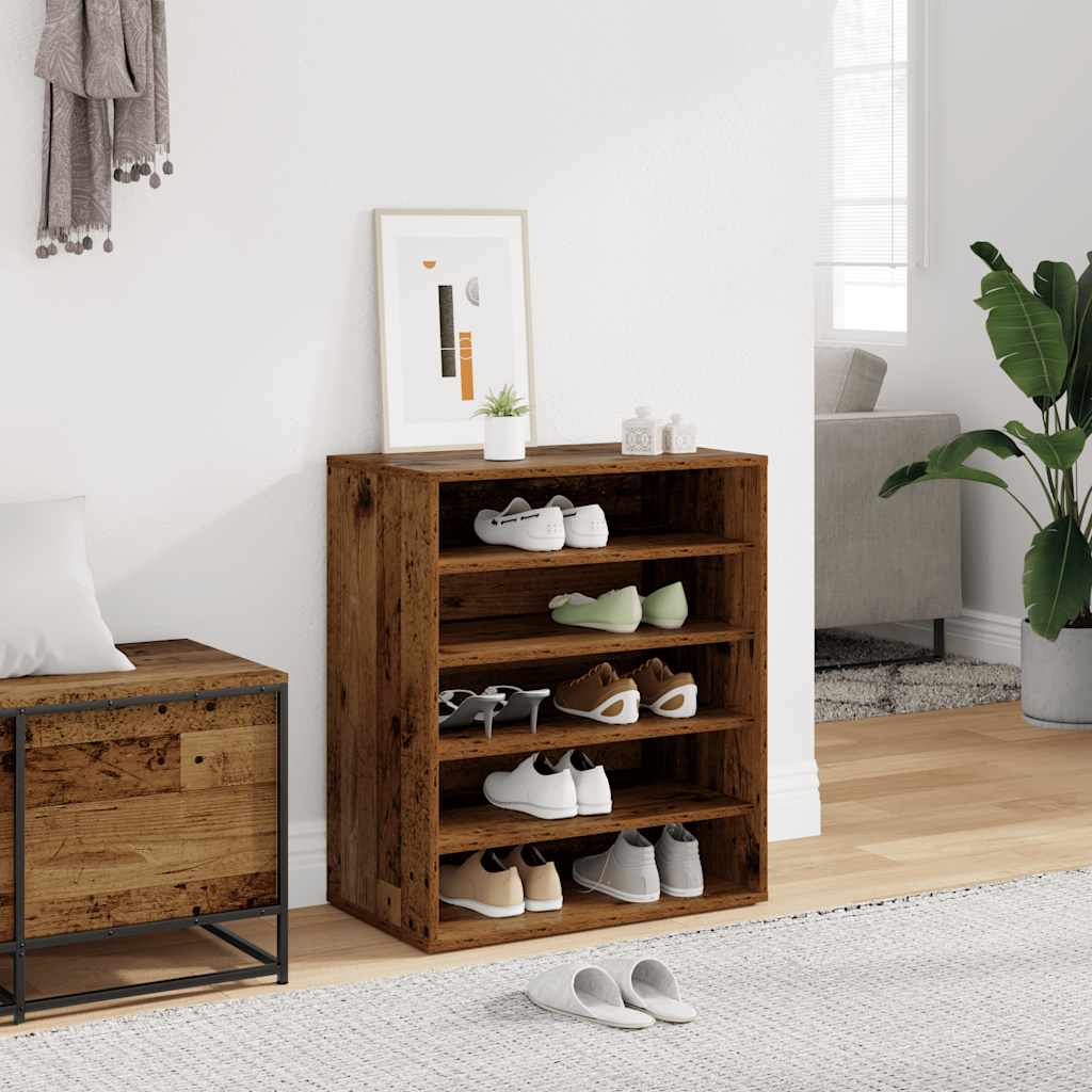 Skoskap gammelt tre 60x35x70 cm konstruert tre