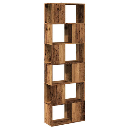 Bokhylle Gammelt Tre Romdeler 60x24x186 cm