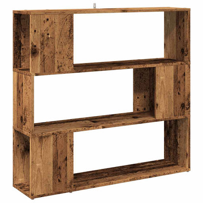 Bokhylle Gammelt Tre Romdeler 100x24x94 cm