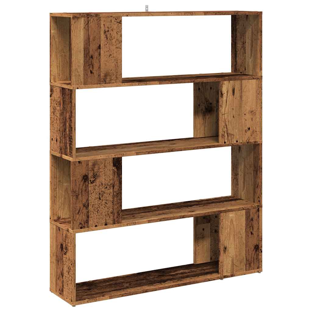 Bokhylle Gammelt Tre Romdeler 100x24x124,5 cm