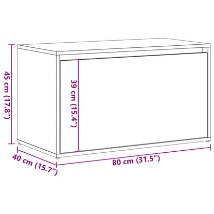 Hallmøbel Gangbenk 80x40x45 cm Artisan Eik