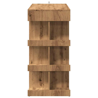 Barbord med oppbevaring artisan eik 100x48x101,5 cm