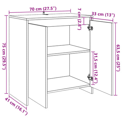 Skjenk Gammelt Tre 70x41x75 cm