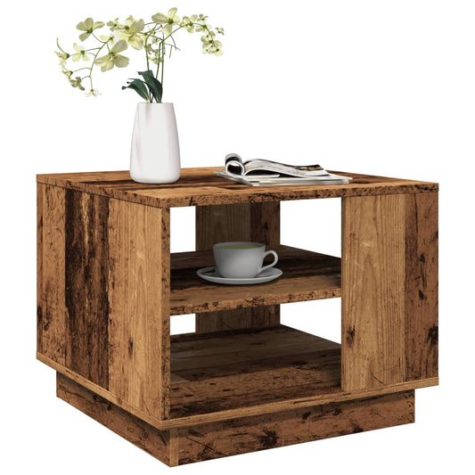 Salongbord Sofabord Gammelt Tre 55x55x42 cm
