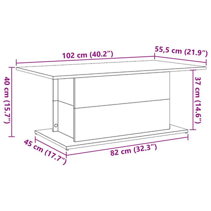 Salongbord Sofabord Artisan Eik 102x55,5x40 cm