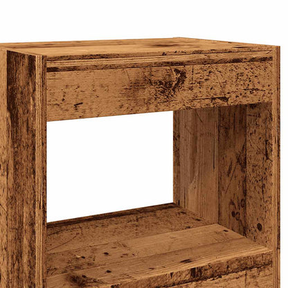 Bokhylle Gammelt Tre Romdeler 40x30x198 cm