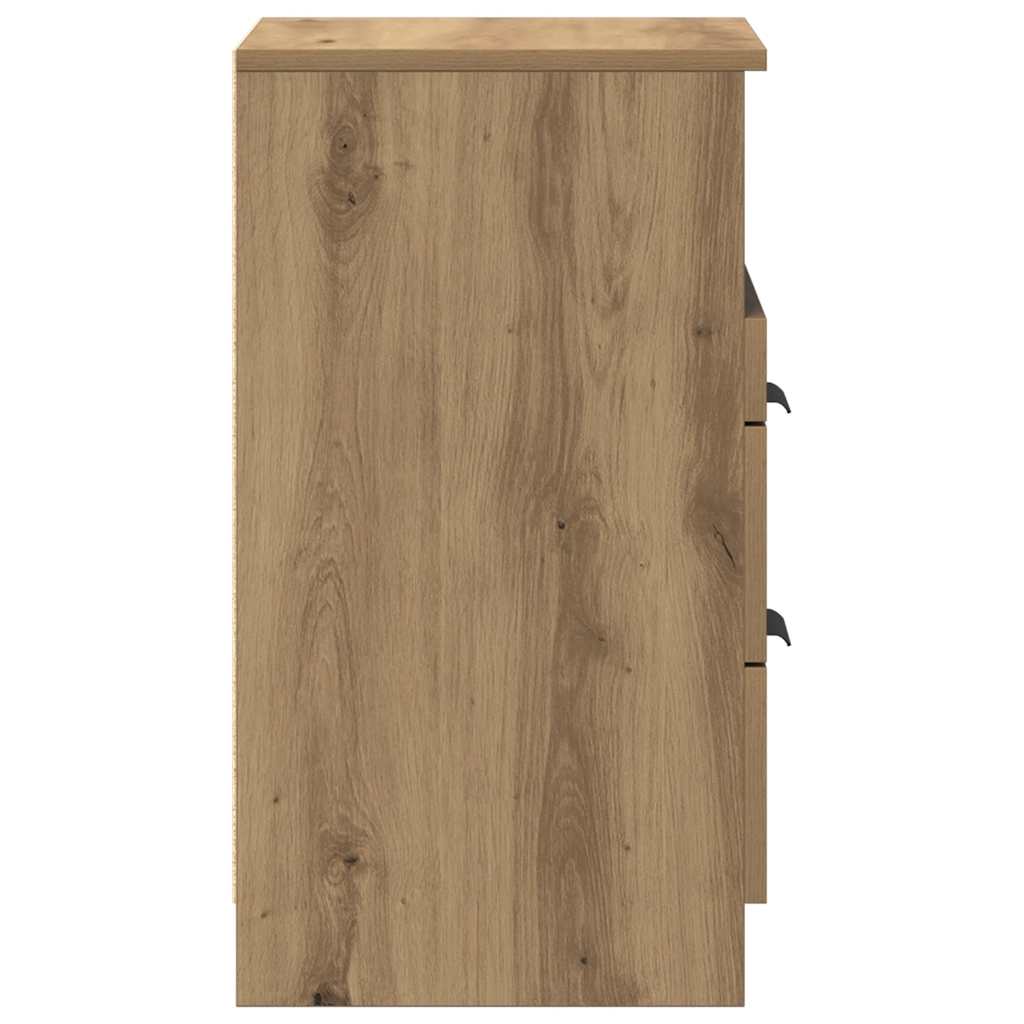 Nattbord artisan eik 40x36x65 cm konstruert tre