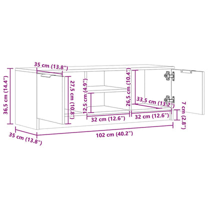 TV-Møbel Artisan Eik TV-benk 102x35x36,5 cm