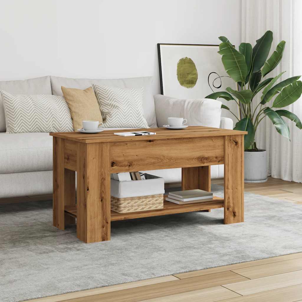 Salongbord Sofabord Artisan Eik 101x49x52 cm