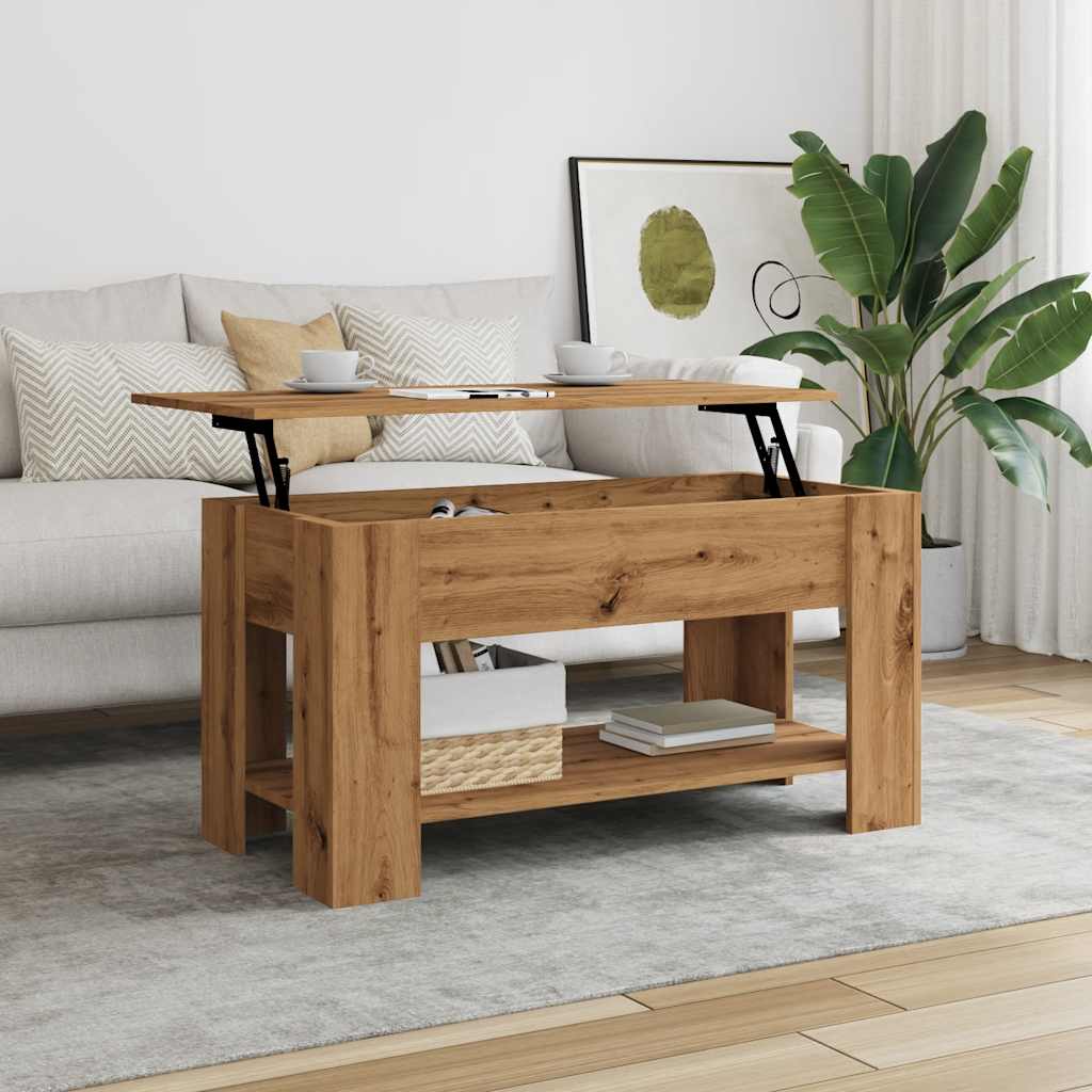 Salongbord Sofabord Artisan Eik 101x49x52 cm