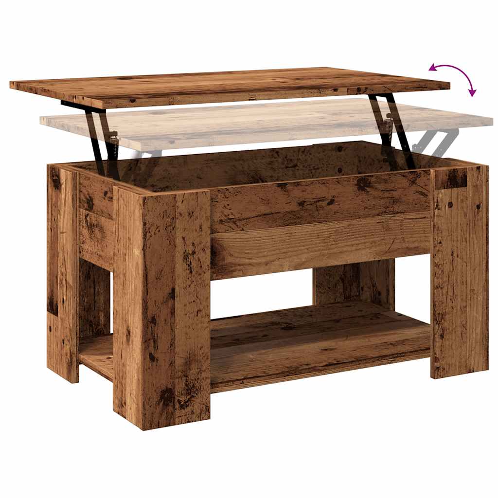 Salongbord Sofabord Gammelt Tre 79x49x41 cm