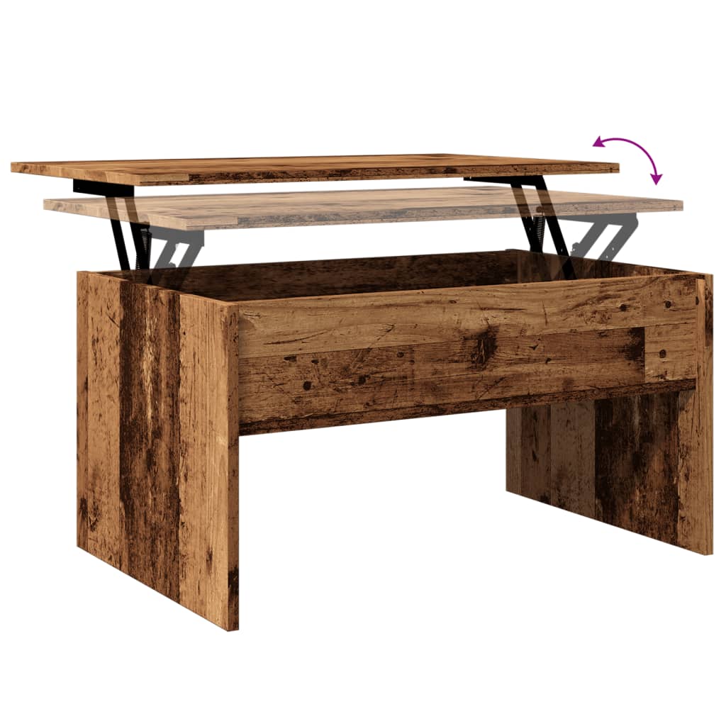 Salongbord Sofabord Gammelt Tre 80x50,5x41,5 cm