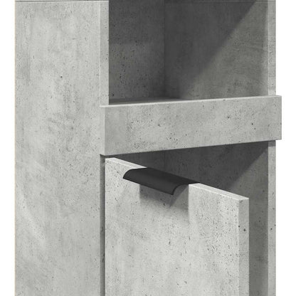 Baderomsskap Betonggrå 32x34x188,5 cm