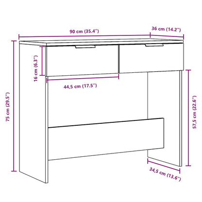 Avlastningsbord konsollbord Gammelt Tre 90x36x75 cm
