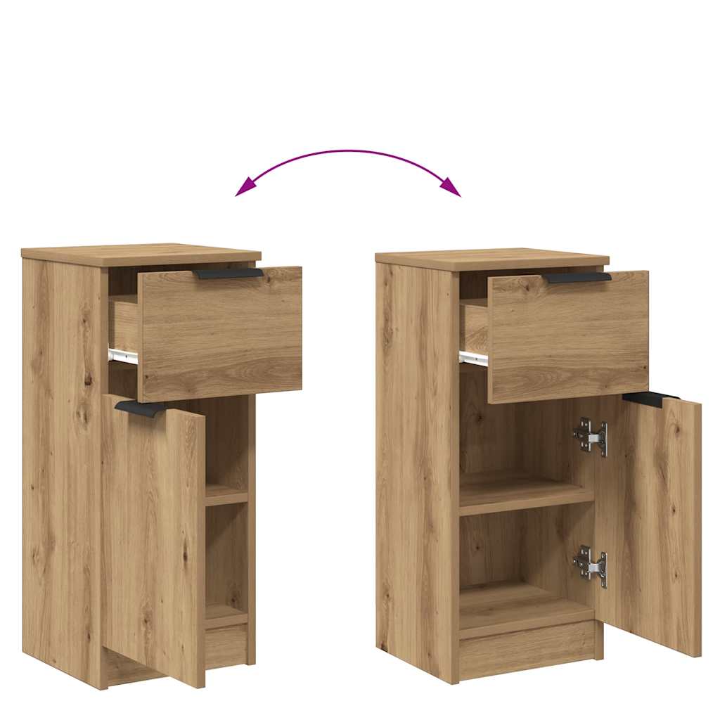Skjenk artisan eik 30x30x70 cm konstruert tre